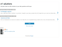 Tablet Screenshot of e1solutions.blogspot.com