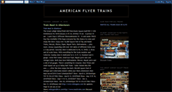 Desktop Screenshot of americanflyertrainsforsale.blogspot.com