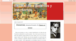 Desktop Screenshot of espacioparadocentesyestudiantes.blogspot.com