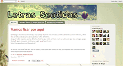 Desktop Screenshot of letrassentidas.blogspot.com