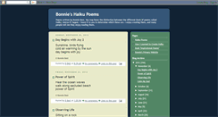 Desktop Screenshot of bonnie-haiku.blogspot.com