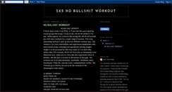 Desktop Screenshot of 5x5workout.blogspot.com