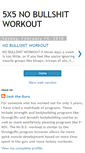 Mobile Screenshot of 5x5workout.blogspot.com