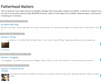 Tablet Screenshot of fatherhoodmatters.blogspot.com