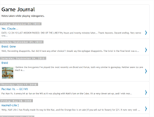 Tablet Screenshot of mygamejournal.blogspot.com