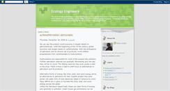 Desktop Screenshot of ecologyengineers.blogspot.com