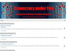 Tablet Screenshot of democracyunderfire.blogspot.com