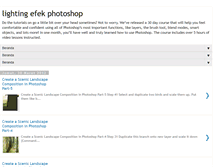 Tablet Screenshot of lightingefekphotoshop.blogspot.com