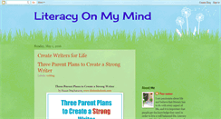 Desktop Screenshot of literacyonmymind.blogspot.com