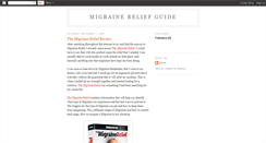 Desktop Screenshot of migrainereliefguide.blogspot.com