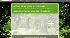 Desktop Screenshot of bangalorevision.blogspot.com