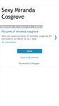 Mobile Screenshot of mirandacosgrove.blogspot.com