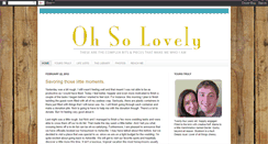 Desktop Screenshot of itsohsolovely.blogspot.com