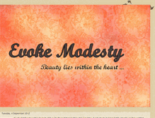 Tablet Screenshot of evokemodesty.blogspot.com