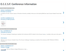 Tablet Screenshot of eccsfconferences.blogspot.com