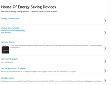 Tablet Screenshot of houseofenergysavingdevices.blogspot.com