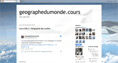 Desktop Screenshot of geographedumondecours.blogspot.com