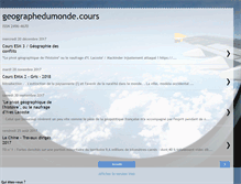 Tablet Screenshot of geographedumondecours.blogspot.com