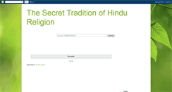 Desktop Screenshot of hindureligionandtradition.blogspot.com