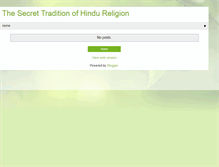 Tablet Screenshot of hindureligionandtradition.blogspot.com