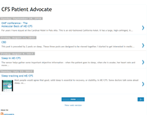 Tablet Screenshot of cfspatientadvocate.blogspot.com