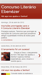 Mobile Screenshot of concursoliterarioebenezer.blogspot.com