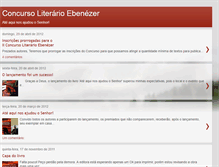 Tablet Screenshot of concursoliterarioebenezer.blogspot.com