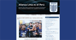 Desktop Screenshot of alianzalimaeselperu.blogspot.com