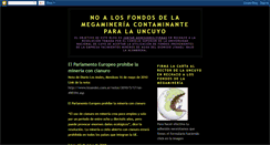 Desktop Screenshot of noalamegamineriacontaminante.blogspot.com
