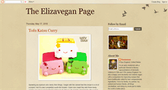 Desktop Screenshot of elizaveganpage.blogspot.com