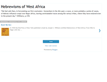 Tablet Screenshot of hebrewismsofwestafrica.blogspot.com