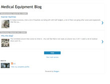 Tablet Screenshot of medicalequipmentblog.blogspot.com