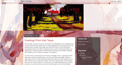 Desktop Screenshot of countrygirl-cityliving.blogspot.com