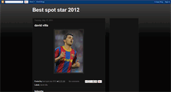 Desktop Screenshot of bestspotstar2012.blogspot.com