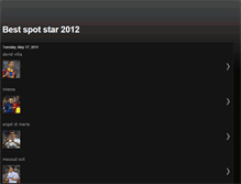 Tablet Screenshot of bestspotstar2012.blogspot.com