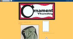 Desktop Screenshot of ornamentthursday.blogspot.com