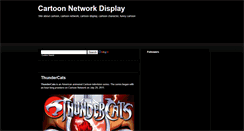 Desktop Screenshot of cartoonnetworkdisplay.blogspot.com