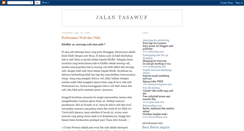 Desktop Screenshot of jalantasawuf.blogspot.com