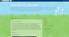 Desktop Screenshot of ourmiraclemorgan.blogspot.com