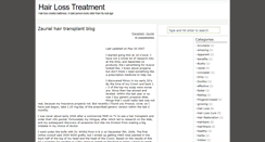 Desktop Screenshot of hairlosstreatmentweb.blogspot.com