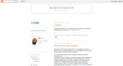 Desktop Screenshot of marcofiocco.blogspot.com