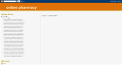 Desktop Screenshot of onlinepharmacyse.blogspot.com