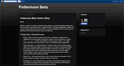 Desktop Screenshot of betapottermore.blogspot.com