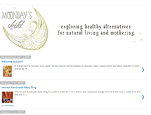 Tablet Screenshot of moondayschild.blogspot.com