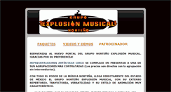 Desktop Screenshot of grupoexplosionmusical.blogspot.com