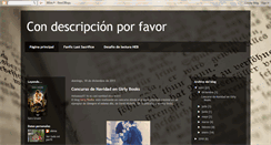 Desktop Screenshot of condescripcinporfavor.blogspot.com