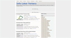 Desktop Screenshot of informasi-lowongankerja-terbaru.blogspot.com