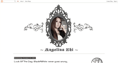 Desktop Screenshot of angelina-zhi.blogspot.com