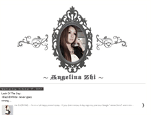 Tablet Screenshot of angelina-zhi.blogspot.com