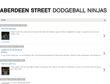 Tablet Screenshot of dodgeballninjas.blogspot.com